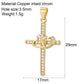Goth Cross Chrams for Jewelry Making Supplies Golden Angel Charm Stainless Steel Long Chain Dijes Diy Necklace Earring Bracelet