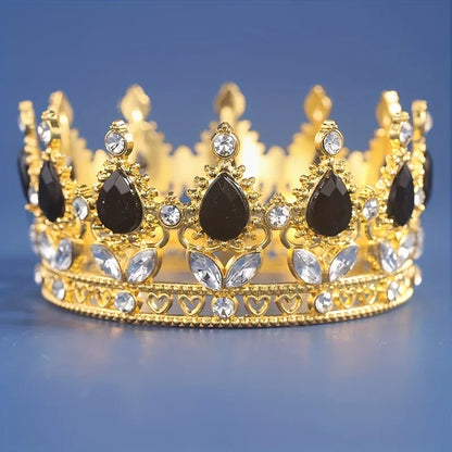 Crown topper Headpiece Suitable  Wedding Decorations Holiday Costume Headpiece Rhinestone Prom Crown Headb