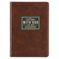 One Minute With God Daily Prayer Book for Men, 365-Day Brown Leather Devotional Journal, Christian Gift for Fathers & Brothers