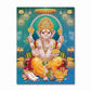 India Hindu Golden Ganesha Temple Poster Shiva Parvati Painting Canvas Prints Elephant God Religion Picture Room Hoom Wall Decor