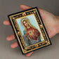 Immaculate Heart Virgin Mary St.Michael Icons Figurine Holy Family Icon Square Frame Church Home Tabletop Decoration Collection