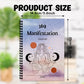 1PC Watercolor Meditating Figure Themed Spiral Notebooks, Calm 369 Manifestation Journal, for Personal Mindful Living Cultivatio