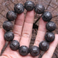 Authentic Natural Ebony Tibetan Six-Character Mantra Tibetan Prayer Wheel Bracelet 15mm Unisex Bracelet