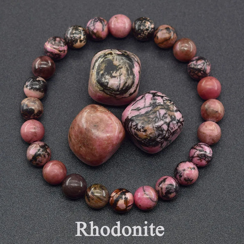 Natural Stone Real Red Jasper Prayer Bead Bracelet Women Men Rosary Stretch Elastic Bracelets Yoga Meditation Jewelry Wholesale