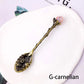 Natural Crystal Tumbled Stone Spoon Magic Energy Divination Halloween Spirit Souvenir Gift Home Decor Christmas Graduation Gift