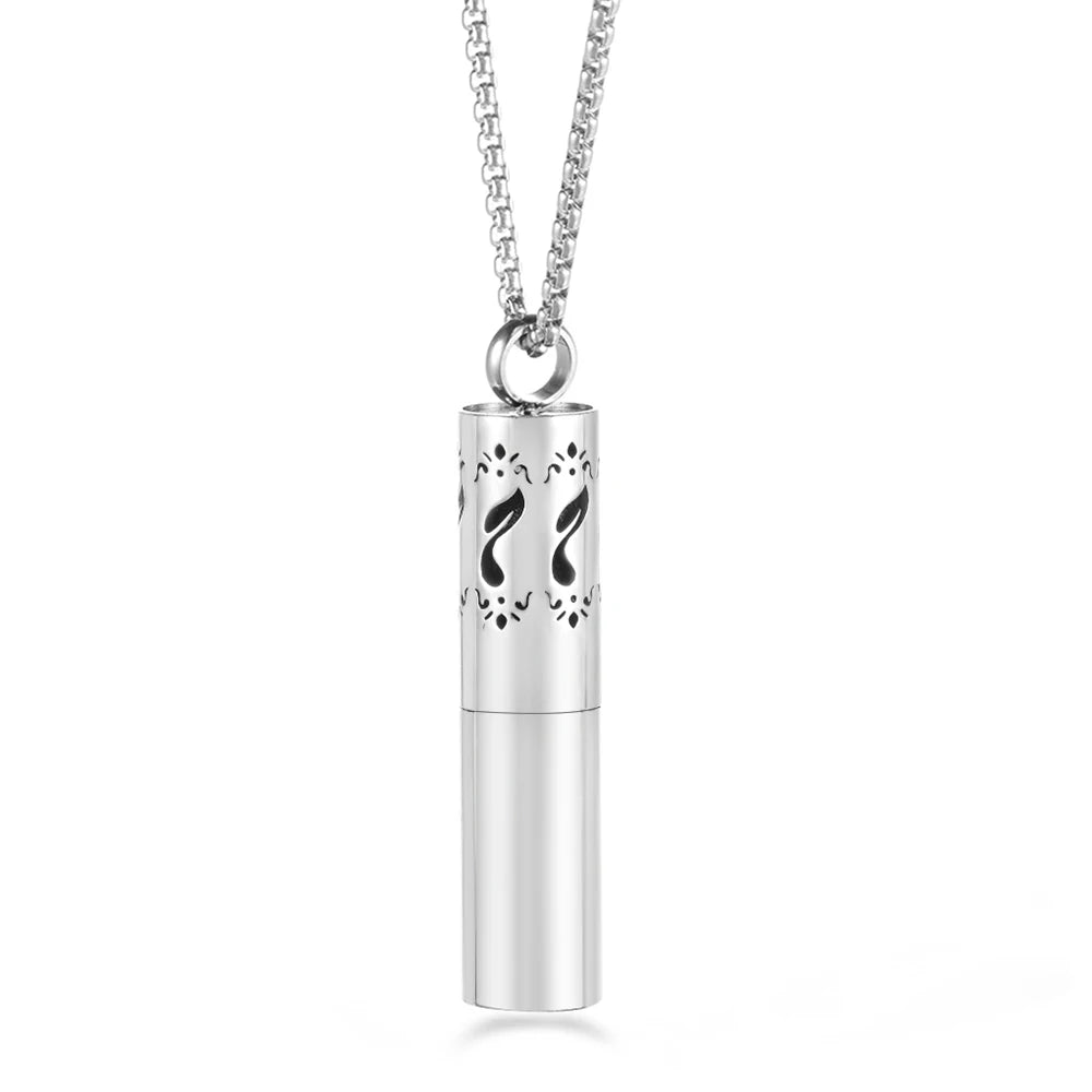 Twelve Constellations Aromatherapy Essential Oil Pendant Lockets Perfume Storage Diffuser Necklace 316L Stainless Steel Jewelry