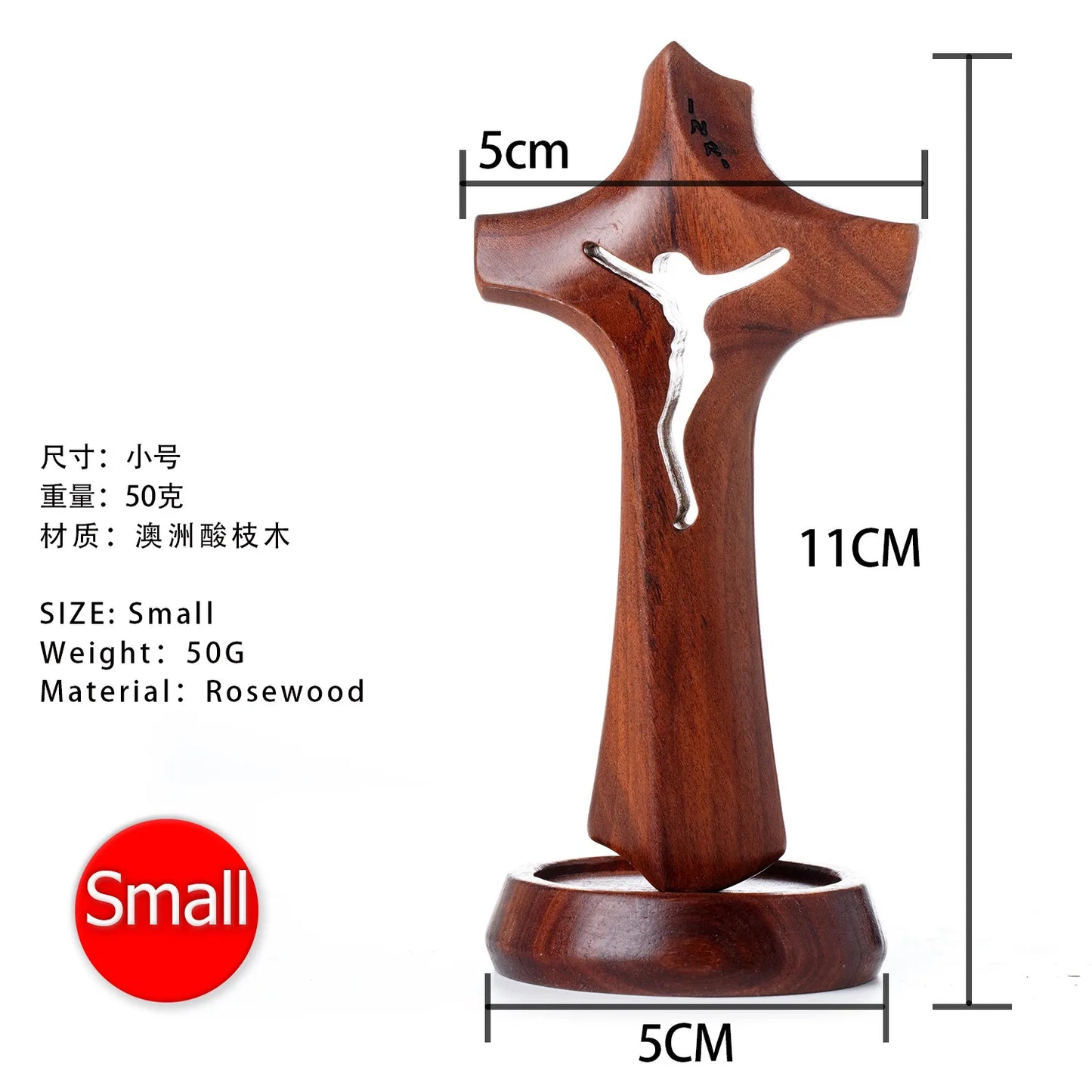 Standing Wooden Crucifix Cross On Table Christian Catholic Standing Jesus Statue Crucifix Prayer Wall Decor For Home Office