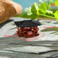 [F] Miniature Pavilion Figurine Bonsai Nament Garden Decor Micro Landscape Statue Gazebo Model Zen Garden Supplies Yard Rockery