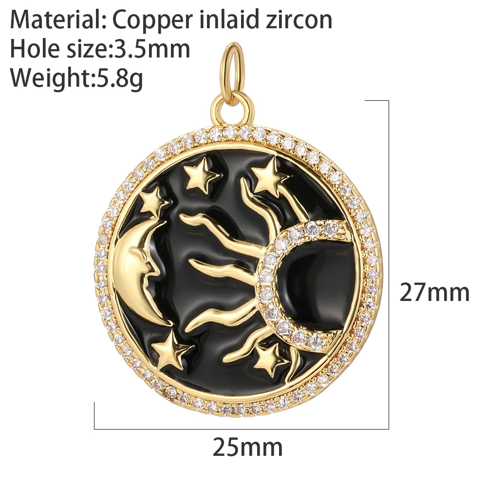 Cute Butterfly Flower Necklace for Women Gold Color Moon Collars Dije Stainless Steel Chain Diy Jewelry High Quality
