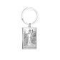 Dawapara Tarot Cards Keychains Stainless Steel Vintage Amulet Good Luck The Major Arcana Keyring Wiccan Jewelry