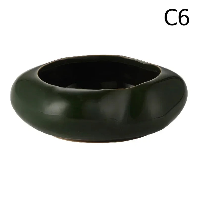 Creative Lotus Seedpod Ceramic Vase Zen Tea Table Desktop Japanese Ikebana Flower Arrangement Utensils Ceramic Stone Sand Decor