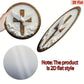 Christian Metal Wall Art 8 Inch Round Spiritual Dove Cross Plaque Religious Home Decor Gold Church Gift with Hanging Hardware