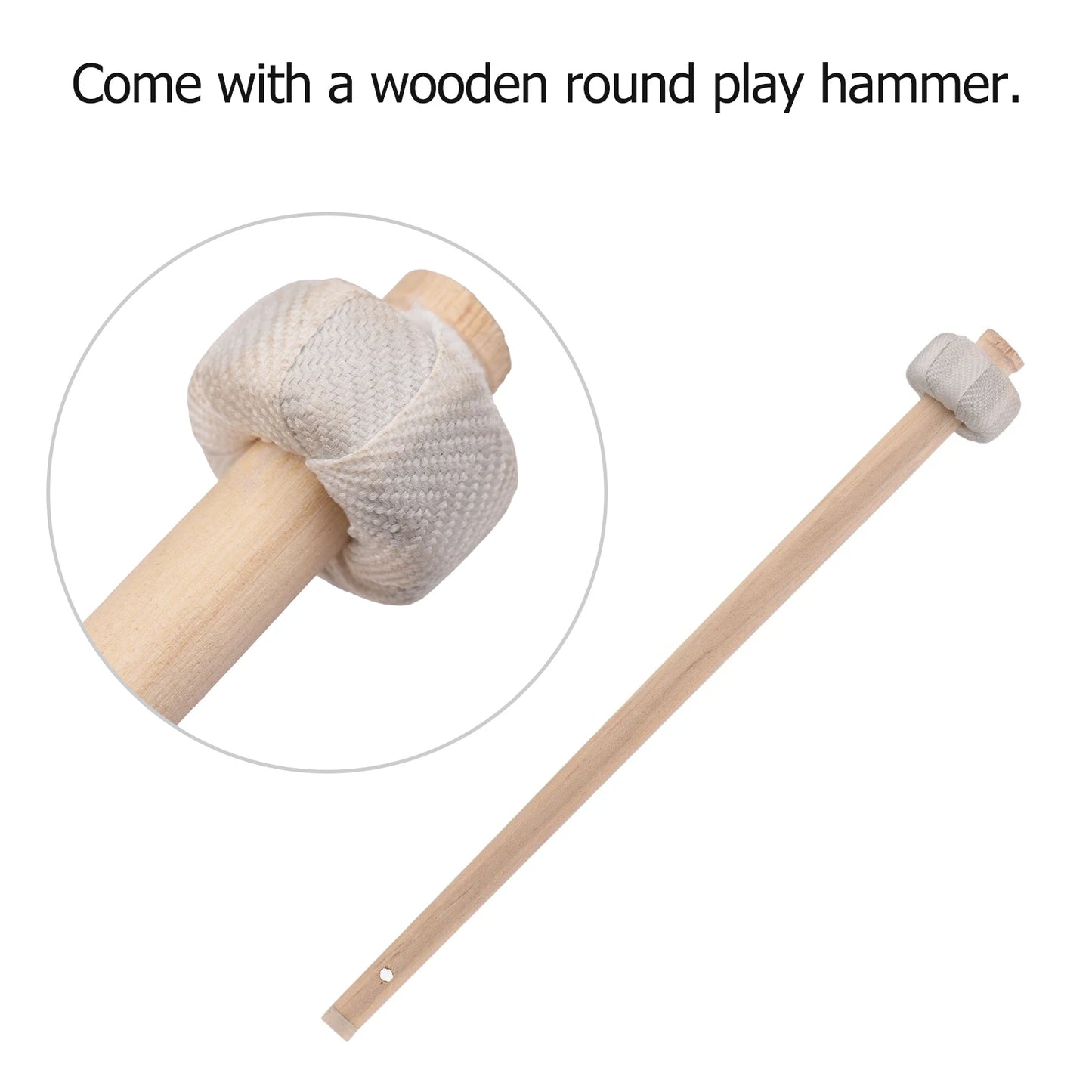 15/22/30cm Hand Gong Cymbals Brass Copper Gong Chapel Opera Percussion Instrument with Round Play Hammer