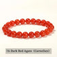 JD Natural Stone Beads Bracelet Amethyst Tiger Eye Crystal Quartz Agate Gem Beads Bangles Women Men Reiki Healling Jewelry Gift