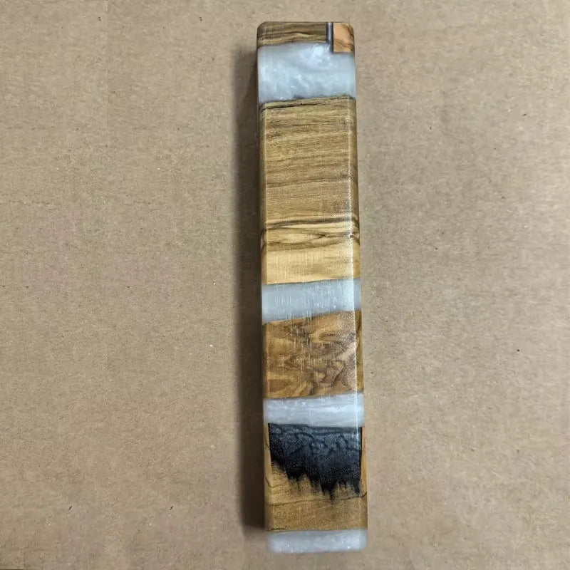 Mezuzah Case for Door, Handcrafted Resin and Olive Wood mezzuzah case,Wood Mezuzah Case for Mezuzah Scroll, Mezuzah Cases,