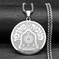 Jewish Bible Stainless Steel Hexagram Chain Necklace Women/Men 72 Names Of The God Moses Necklaces Mezuzah Jewelry collier N227