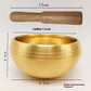 Brass Singing Bowl Sanskrit Yoga Meditation For Sound Handmade Healing Stress Relief Buddha Mindfulness Instrument
