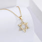 Monkton 925 Sterling Star of David Necklaces for Women Luxury Hollow Hexagonal Star Pendant Birthday Gift Talisman Fine Jewelry