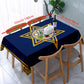 Happy Passover Rectangle Tablecloth Holiday Party Decor Jewish Pesach Seder Plate Star of David Table Cloth Passover Decorations