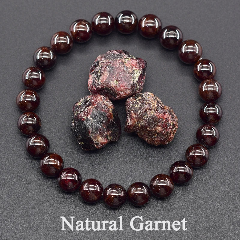 Natural Stone Real Red Jasper Prayer Bead Bracelet Women Men Rosary Stretch Elastic Bracelets Yoga Meditation Jewelry Wholesale