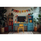 Back To School Season Backdrop Bookcase Blackboard Book Pencil Table Children Graduation Holiday Party Photography Background