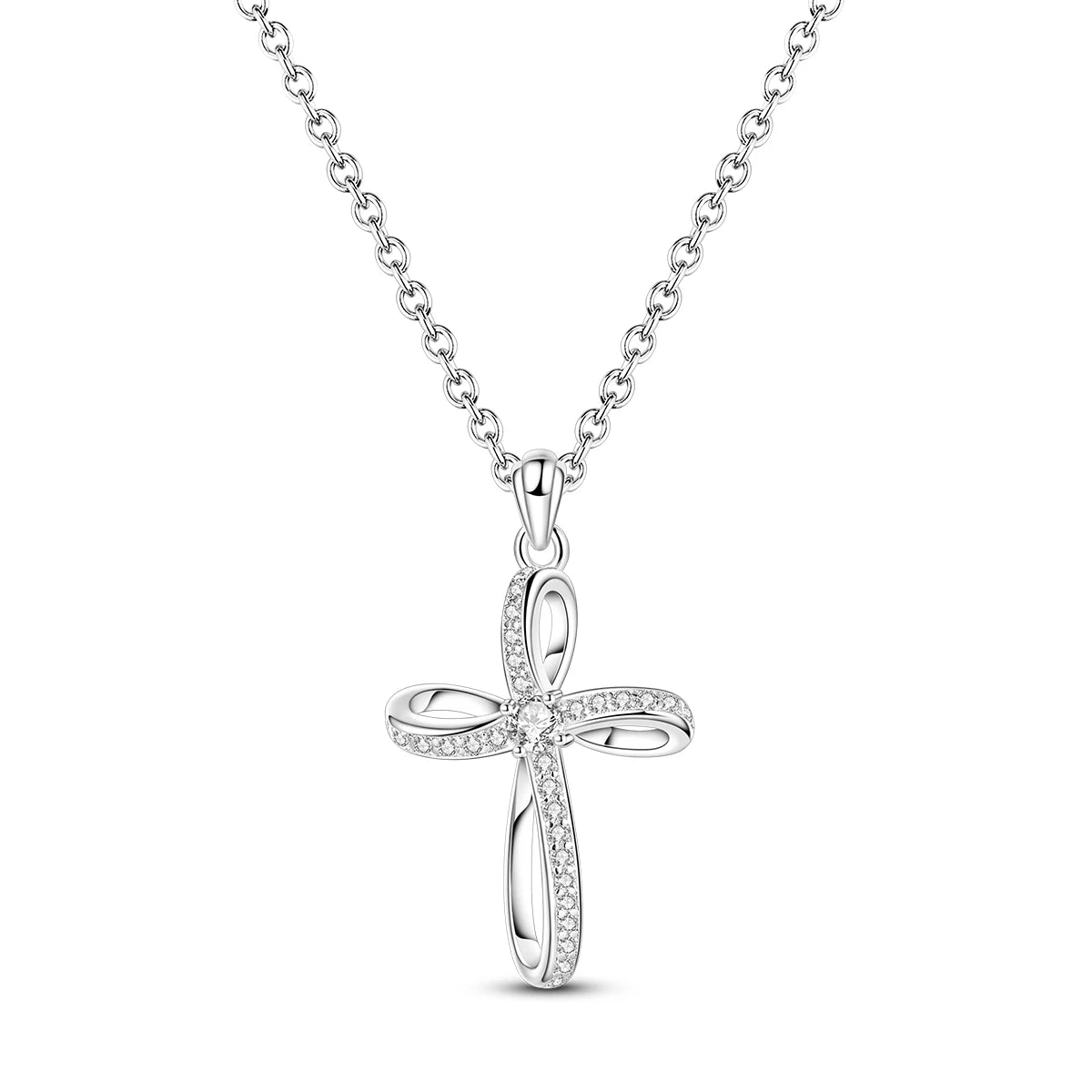 925 Sterling Silver Earrings Rings Necklaces Bracelets For Woman Cross Christianity Drop Earring Fit Charms DIY Fine Jewelry