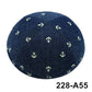 GIU 19cm Jewish Jean Denim Kippo Hats Caps Skullies Beaniest Kipa Yarmulke Kippah Dome For Wedding And Events