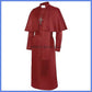 Medieval Priest Cosplay Costume Catholic Cassock Robe for Church Pastor Missionary Clergy