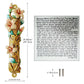 Hand Painted Door Mezuzah Ornament with Screw Zinc Alloy Jewish Mezuzah Case Cover Delicate Embellished Door Wall Hanukkah Decor