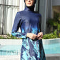 3/4PCS Muslim Burkini Women femmes Swimming Suit Modest Swimwear Islamic Long Sleeve Full Cover Hijab , Quick Drying, UPF50+