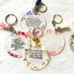 all 10pcs Print Hebrew Plexiglass Wedding Party Guest Favor Gift Bar Mitzvah Souvenir Key Chain with Ring Blessing Personalized