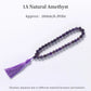 JD 10mm Natural Rose Quartz Bracelet Tassel Pendant 33 Prayer Beads Islamic Muslim Tasbih Allah Mohammed Rosary For Women Men