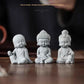 Landscaping Zen Oriental Aesthetic Garden Decoration Chinese Style Buddha Statue Cute Little Monk Figurines Fish Tank Moss