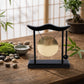 Retro Relaxation Desktop Gong Fortune Creative Copper Bell High Volume Wood Frame Feng Shui Metal Cymbals House Warming