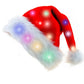 Luminous Christmas Hats Light Up LED Santa Claus Hat Christmas Decoration For Adult Kids New Year Festive Holiday Party Supplies