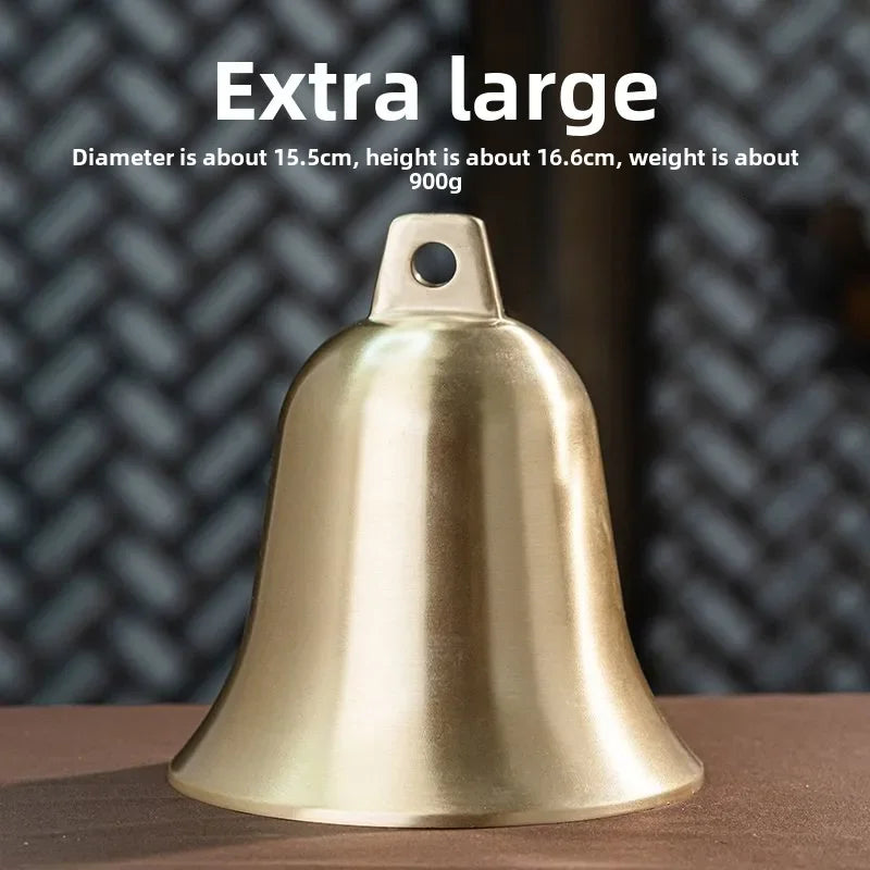 Large Chinese Style Copper Bell Buddhist Hall Wind Chime Decoration Retro Household Small Bell Buddhist Ornament Hanging