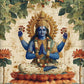 Indian Hindu Gods Lord Shiva Yoga Divine Goddess Saraswati Meditation Rt Poster Canvas Painting And Prints Picture Home Decor