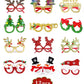 Christmas Glasses Holiday Party Frames Christmas Decoration Accessories Costume Eyeglasses for Christmas Parties Holiday Favors