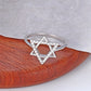 Jewish Star of David Ring for Women 925 Sterling Silver Cubic Zirconia Finger Ring Protection Amulet Jewelry Christmas Gifts