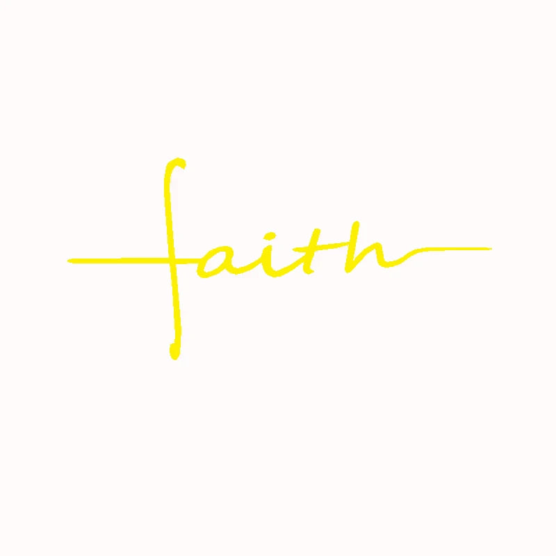 Faith Cross Decal Christian Religious Vinyl Sticker Car Window Decor ,  Women's Christian Laptop Decals for Apple MacBook Decor