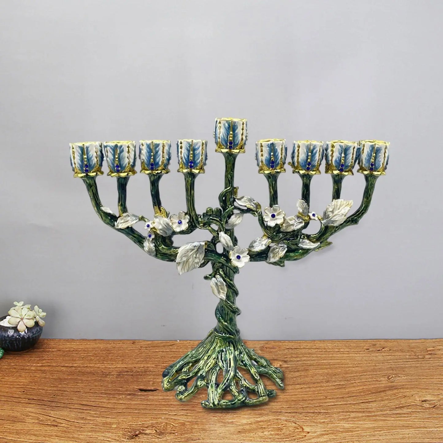 Traditional Menorah Candelabra Candelabrum Hotel Party Hanukkah Candleholder