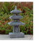 Japanese Pagoda Statue Zen Garden Lantern Resin Stone Tower Sculpture Buddha Decor for Patio Backyard Meditation Home Ornament