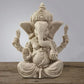 Sandstone Ganesha Buddha Elephant Statue Sculpture Handmade Figurine Miniatures Home Decoration Accessories Desk Crafts