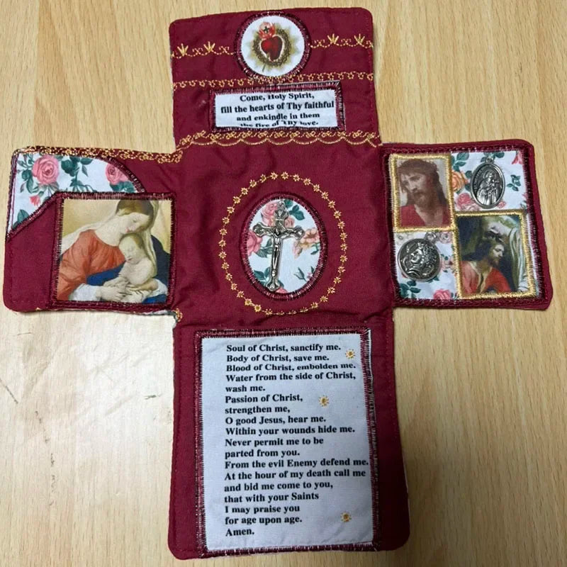 Handcrafted Pocket Devotional Set Travel Prayer Journal Kit with Inspirational Verses Christian Religious Gift for Women Men