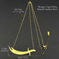 Islamic Imam Ali Zulfiqar Sword Pendant Necklace for Women Men Stainless Steel Gold Color Arabic Muslim Choker Chain Jewelry