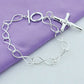 New 925 Sterling Silver Vintage Cross Pendant Bracelet Women Party Fashion Design Creative Jewelry Birthday Gift Accessories