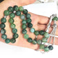 33pcs10mm blue agate beads natural stone material Muslim rosary daily bracelet TASBIH, Middle East high-end worship prayer brace