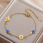 Dawapara Star of David and Chai Bracelet Hand Chain Jewish Hexagram Good Luck Judaica Jewelry Stainless Steel Jewelry