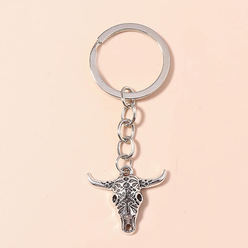 1Pc Bohemia Evil Eye Hamsa Hand Keychain for Women Men Blue Eye Sun Feather Key Ring Bag Pendant Car Key Holder Rings Wholesale