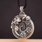 Vintage Relief Dragon Pendant For Men Jewelry Blessing Lucky Coin Safety Buckle Pendant Male Choker Accessories